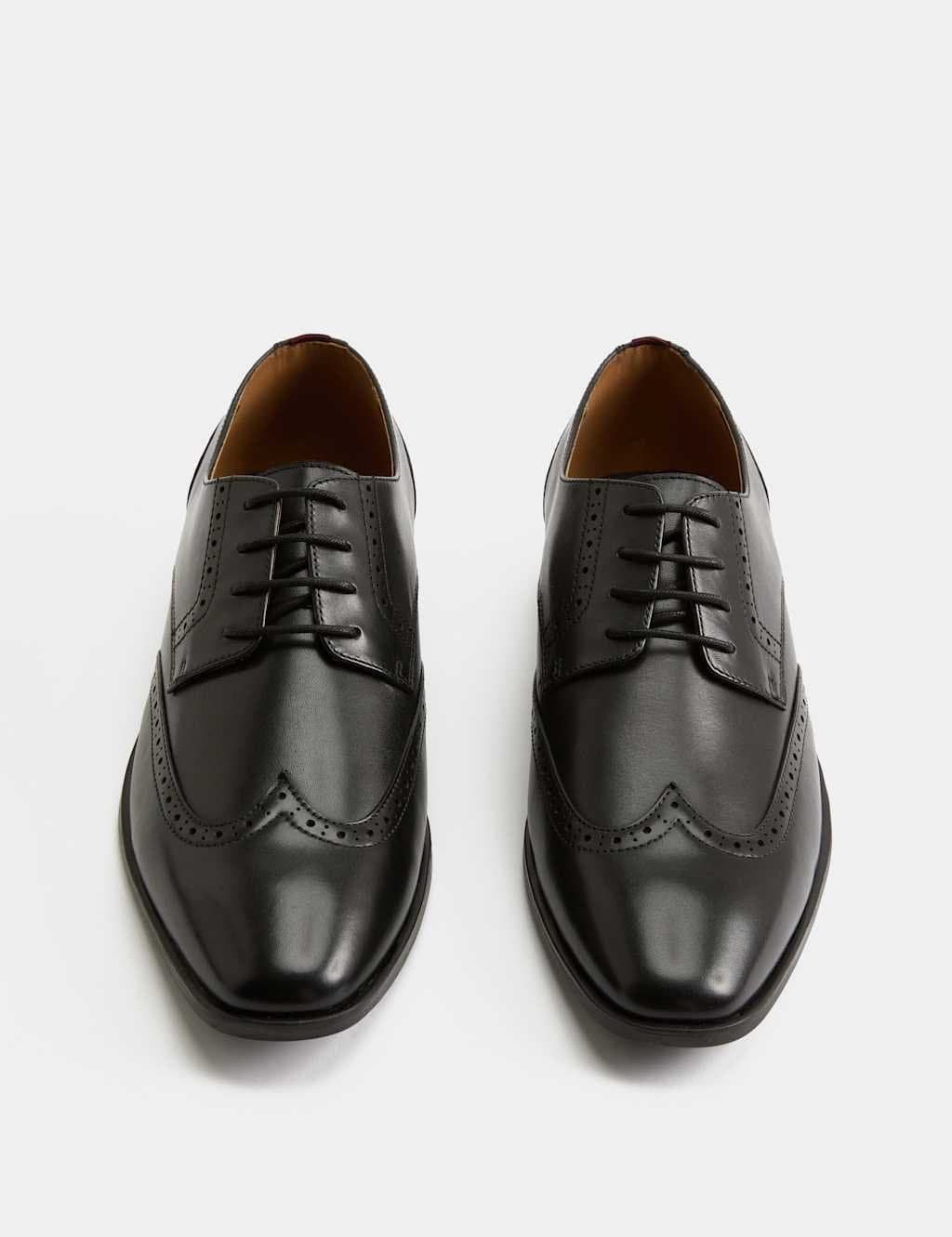 Marks & Spencer M&S Leather Derby Shoes Black