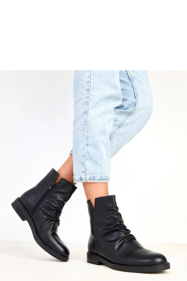Love Lace Love Lace Women's Classic Everyday Ankle Boots in with Comfort Heel in Black - 2