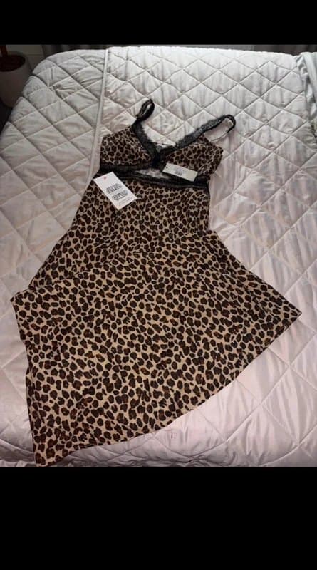 Never Fully Dressed Stunning NFD leopard leopard and lace mimi dress