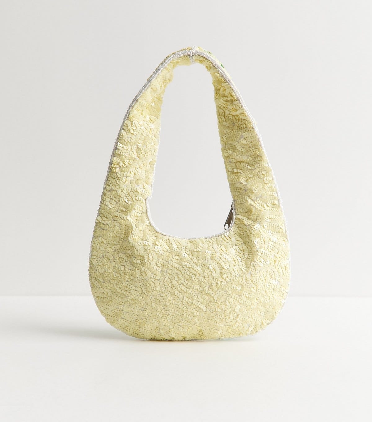 New Look Green Tropical Beaded Shoulder Grab Bag New Look - 4