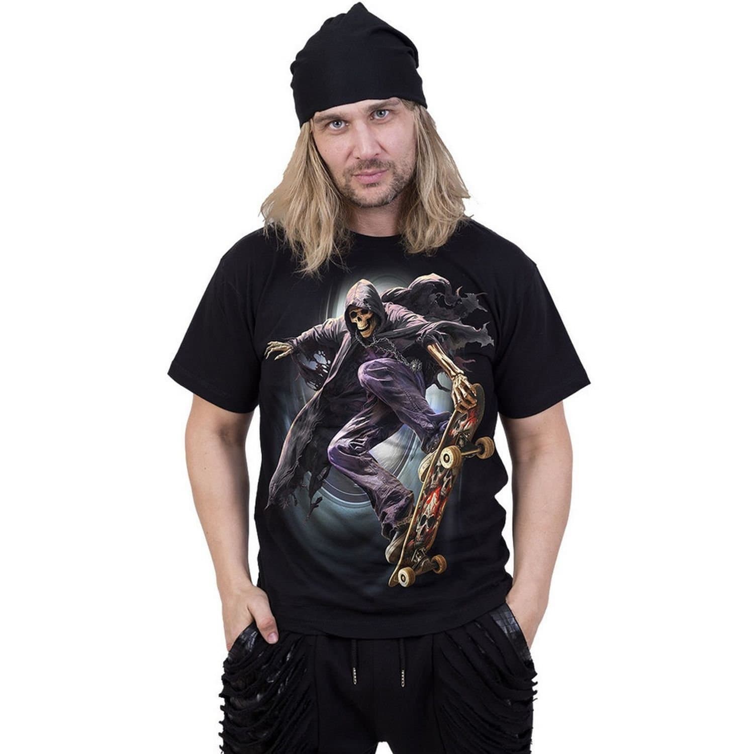 Spiral Direct Spiral Direct Men's Soul Boarder Back Print T-Shirt in Black