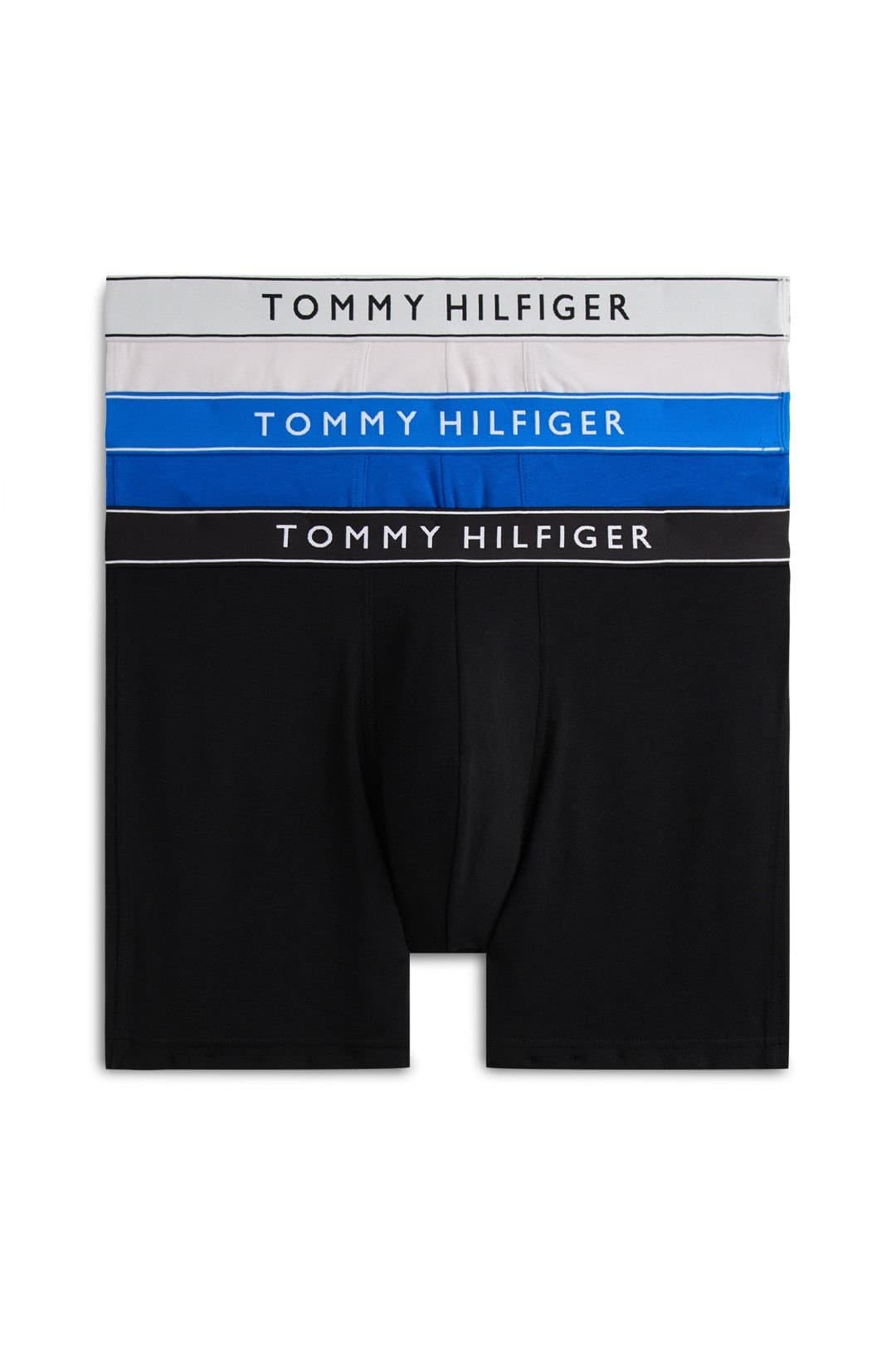Tommy Hilfiger Tommy Hilfiger Men's 3P Boxer Brief Dtm Dtm Silver/Blue/Back