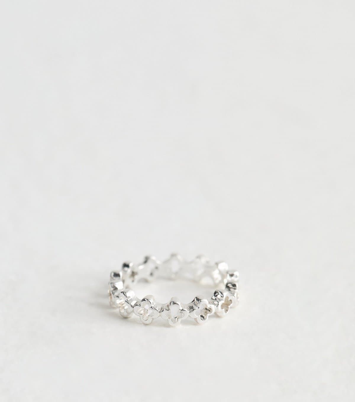 New Look Silver Tone Flower Ring New Look