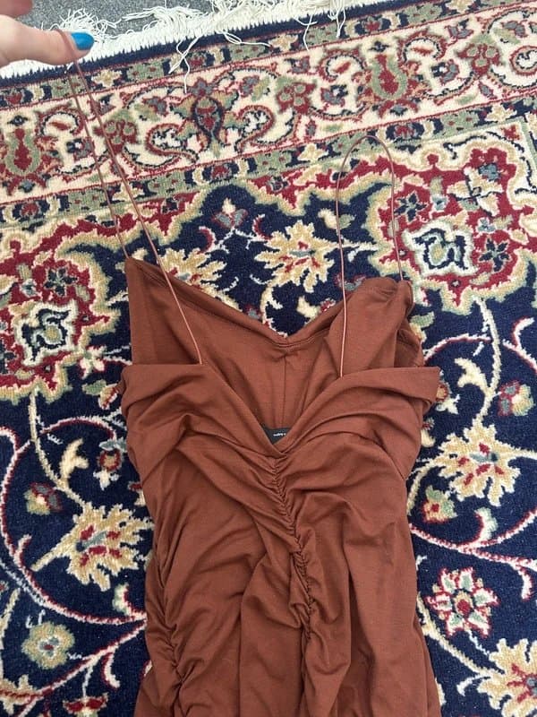 ASOS Strappy Brown Bodycon Dress