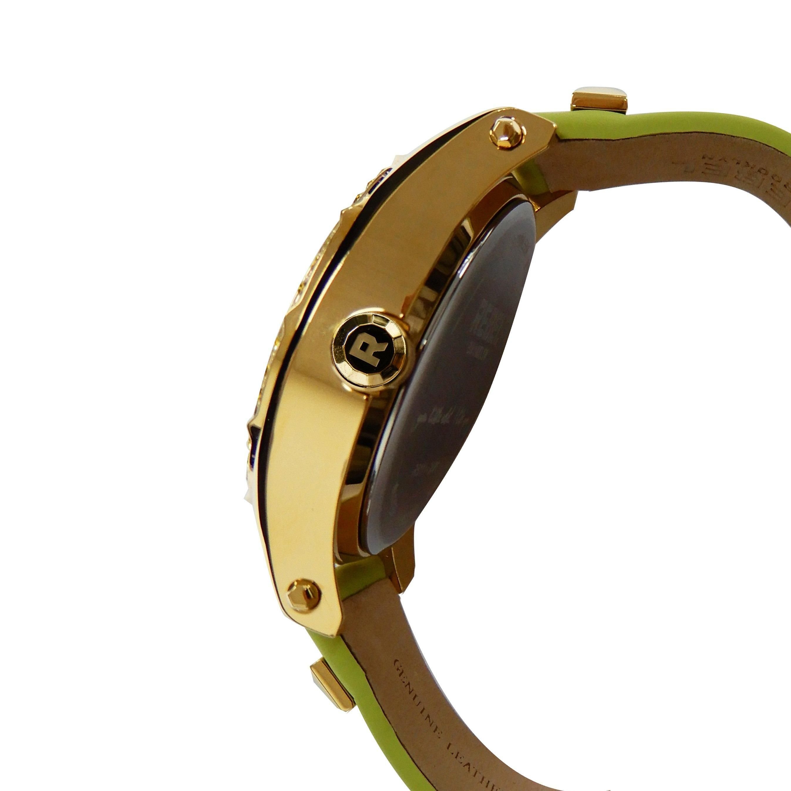 Rebel Rebel Women's Gravesend Lime Green Dial Leather Watch in Light Green - 3