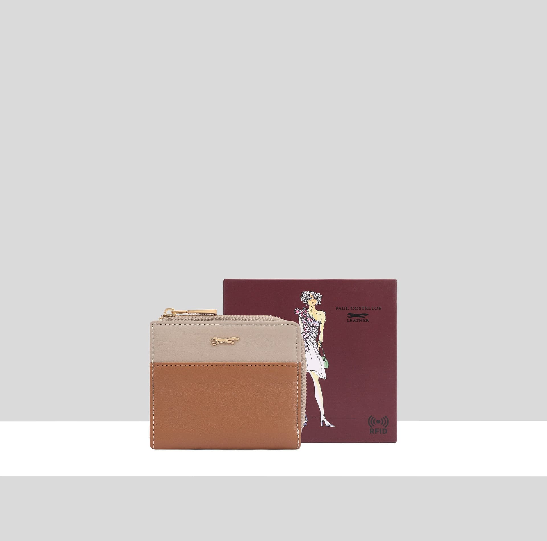 Paul Costelloe Paul Costelloe Women's Tilly Leather Purse in Brown