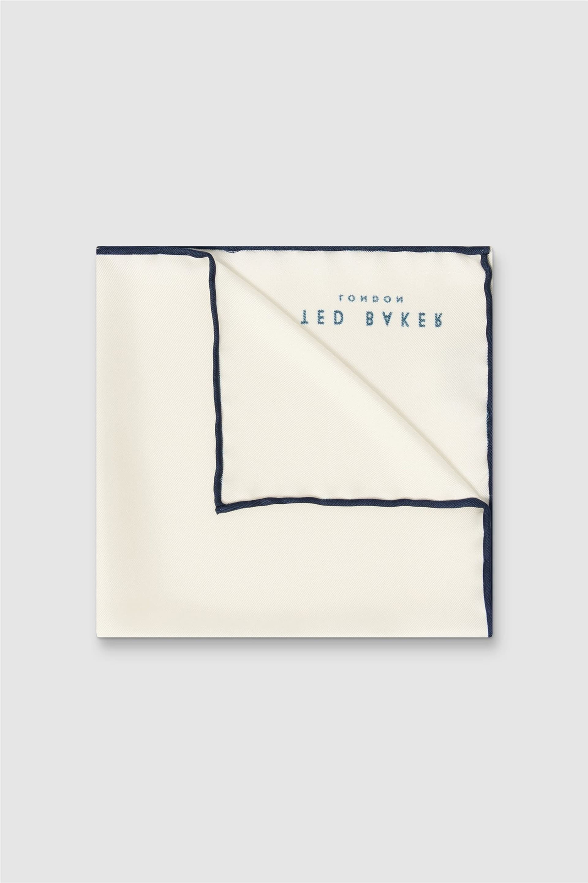 Ted Baker Ted Baker Men's Plain Pocket Square in White