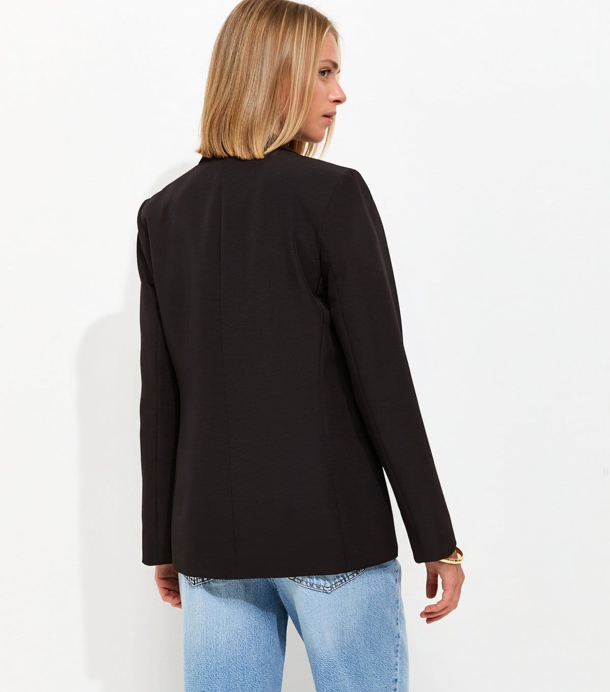 New Look Women's Black Single Breasted Blazer Jacket New Look - 4
