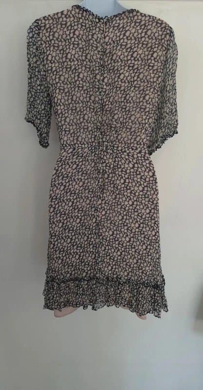 Jigsaw Jigsaw silk look animal print midi dress UK size 8