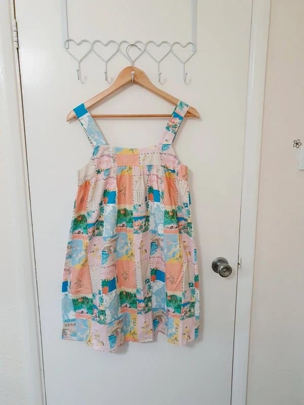Never Fully Dressed Never fully dressed postcard mini summer dress size 6 UK