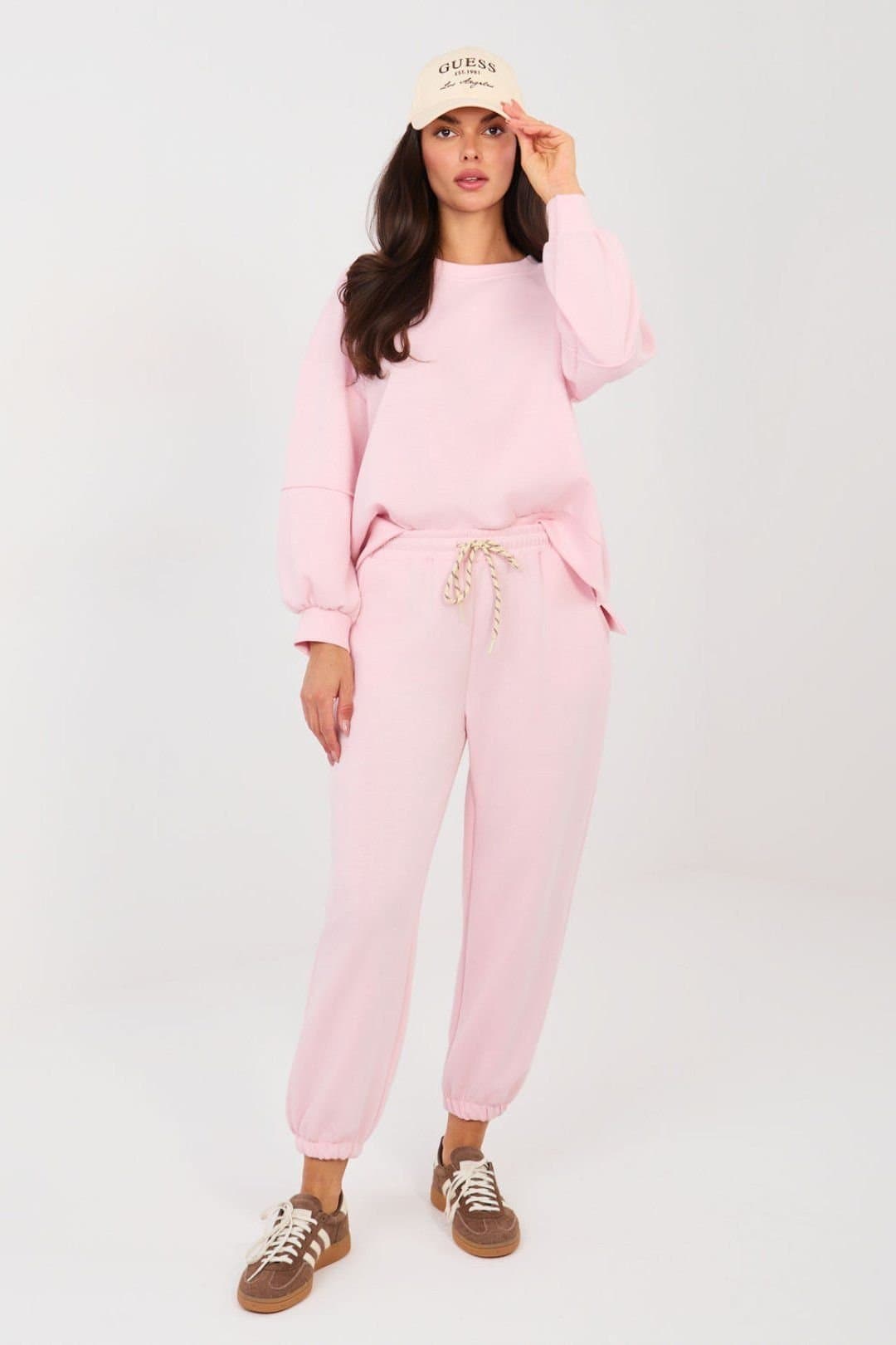 Love Lace Love Lace Women's Casual Viscose Elastane Tracksuit Set in Pink