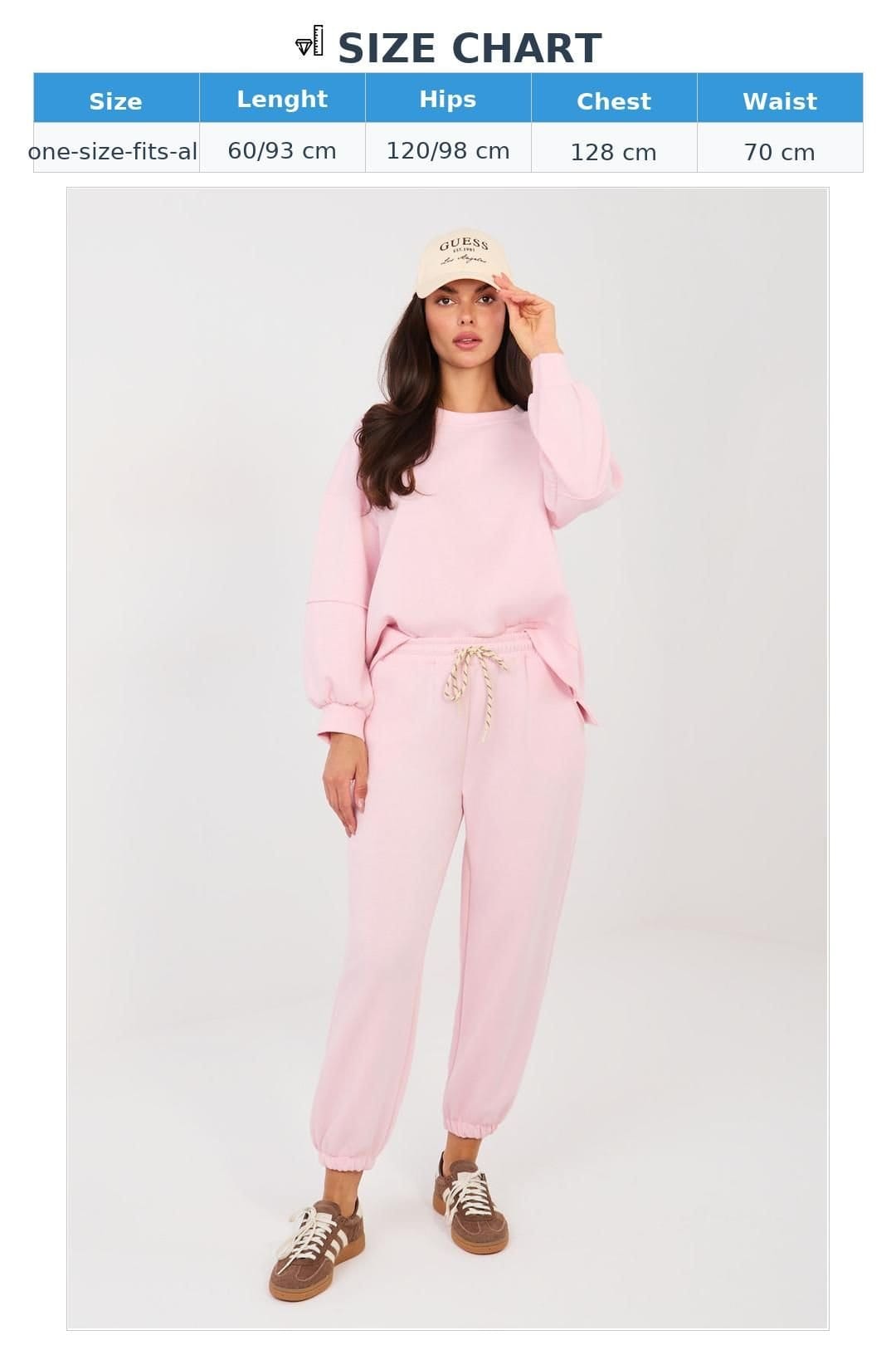 Love Lace Love Lace Women's Casual Viscose Elastane Tracksuit Set in Pink - 4