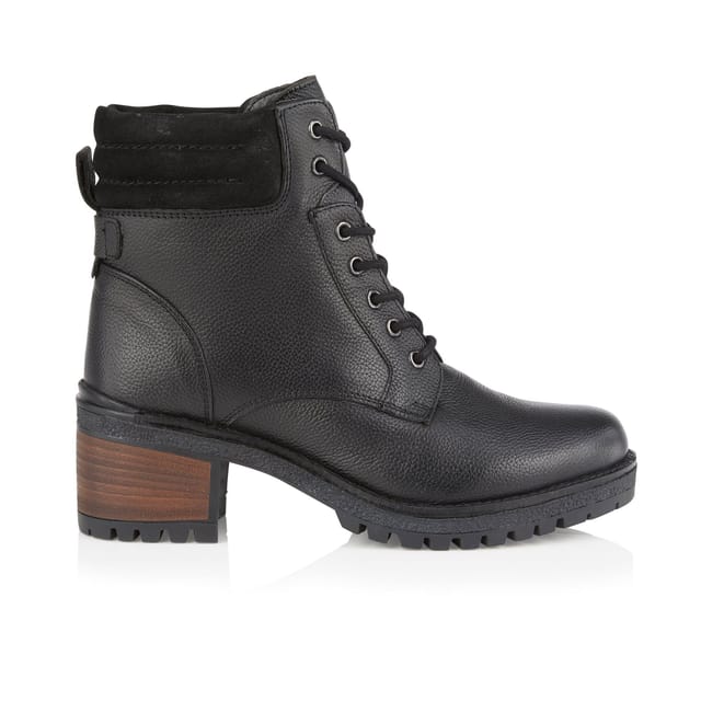 Amen Shoes Amen Shoes Women's Cara Leather Heeled Boots in Black - 2