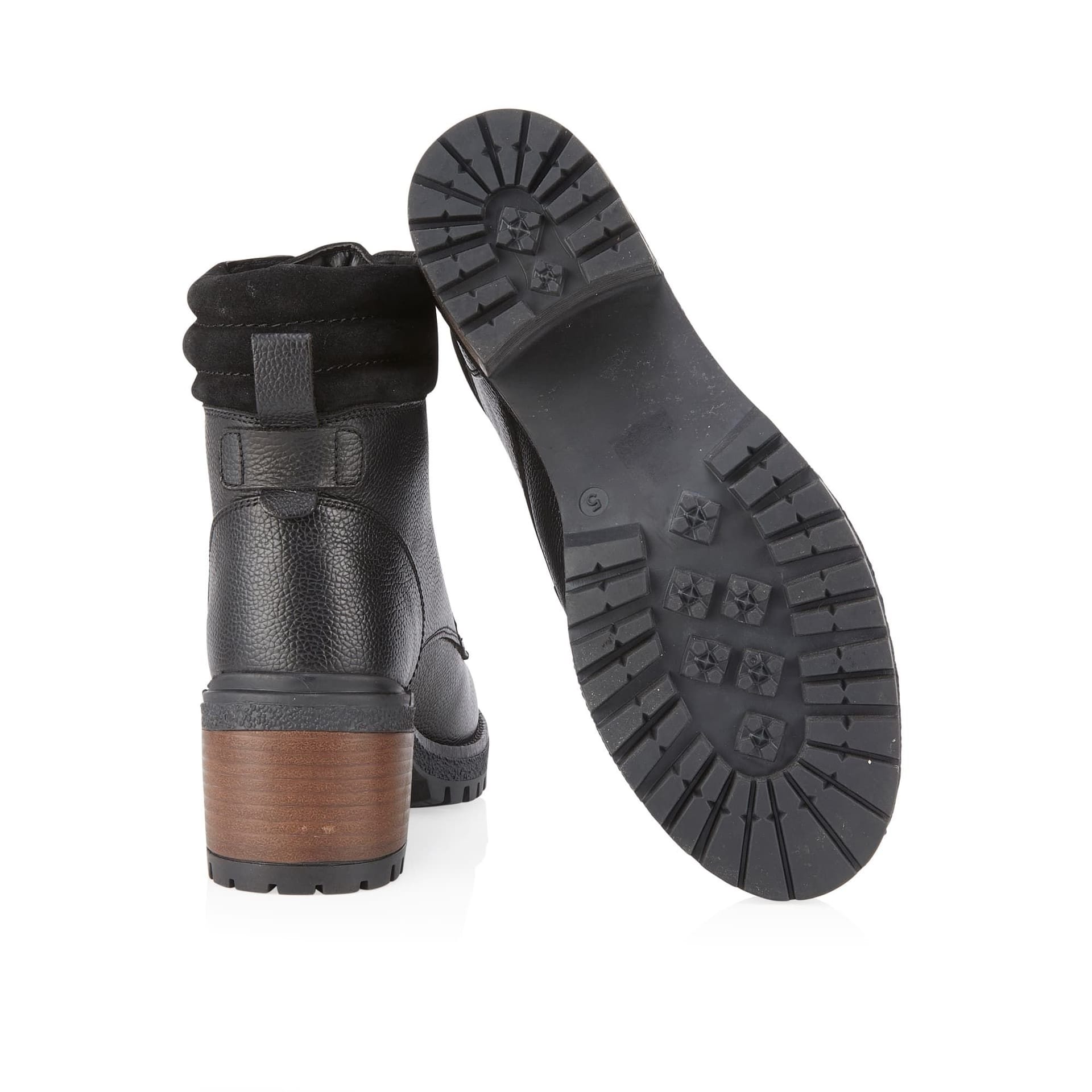 Amen Shoes Amen Shoes Women's Cara Leather Heeled Boots in Black - 4