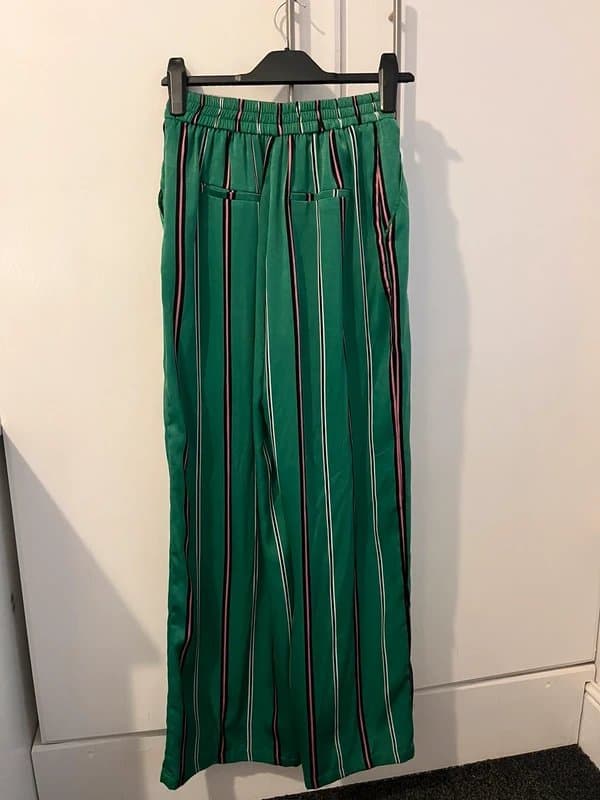 Bershka Silk wide leg trousers
