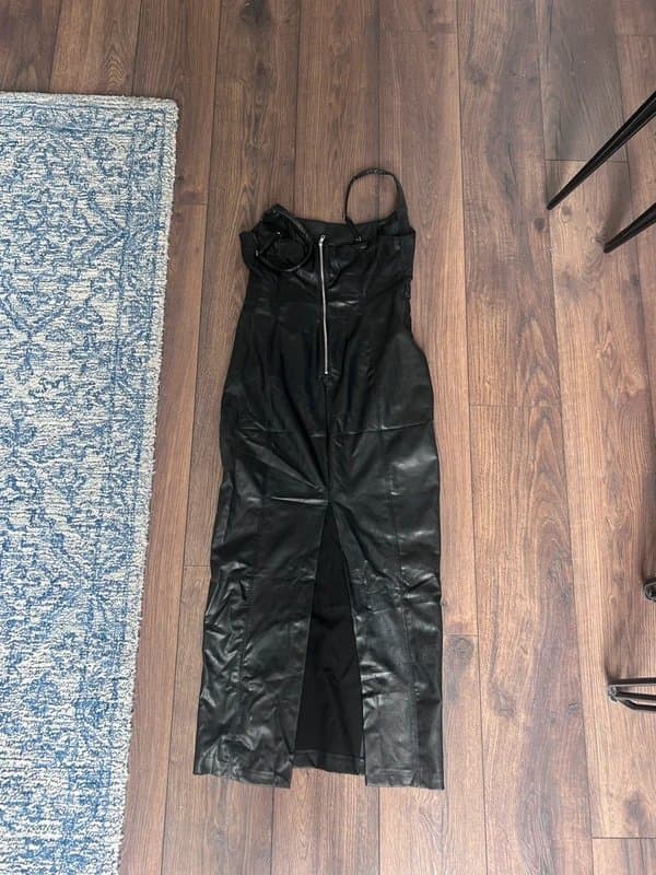 Bershka Faux leather maxi dress