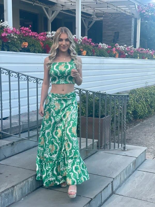 Maddison Green skirt and top co ord