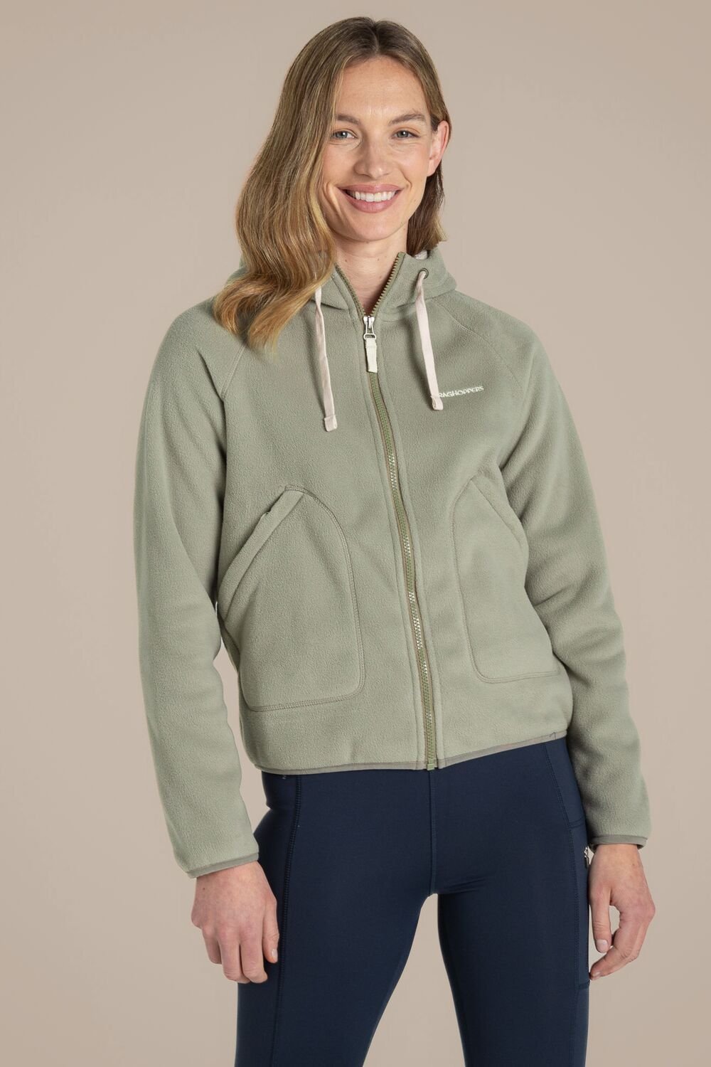 Craghoppers Craghoppers Women's Grainne Hooded Full Zip Fleece Jacket in Olive - 1
