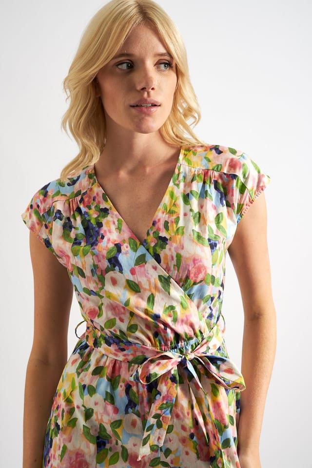 Louche Louche Women's Sidra Summer Dream Print Crop Jumpsuit - 3