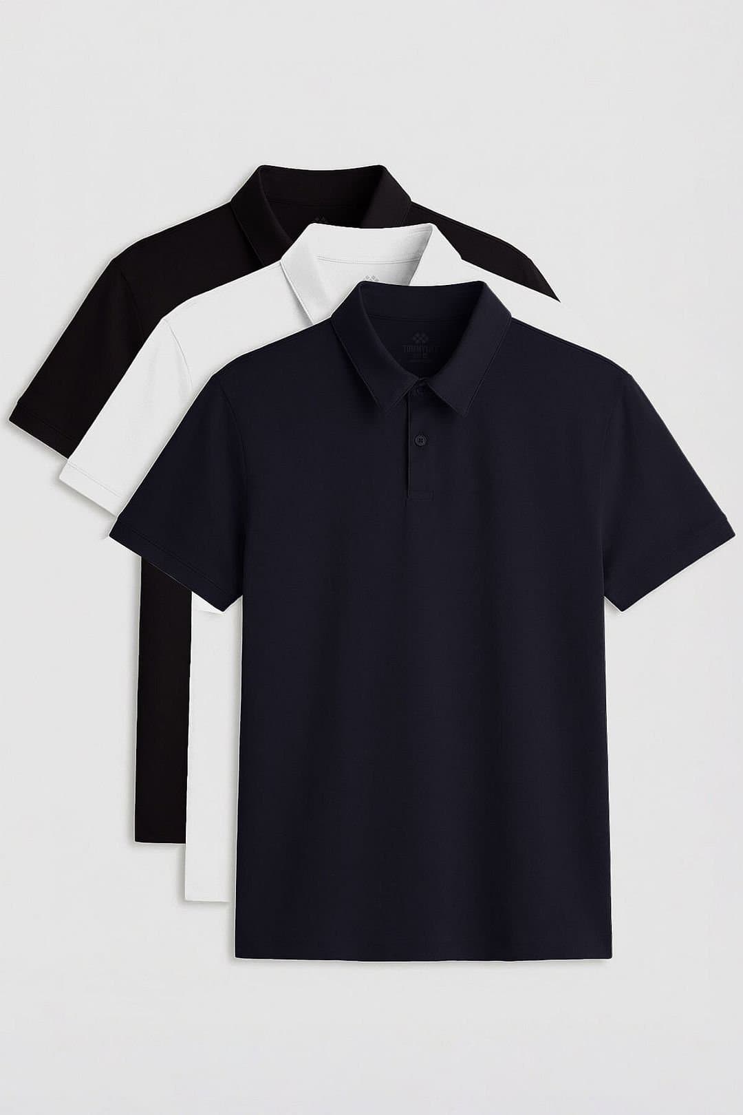Tommy Life Tommy Life Men's Cotton-Elastane Polo T-Shirt in Navy