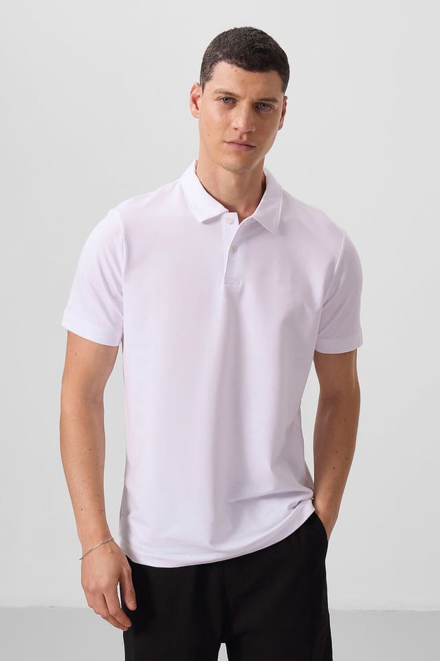 Tommy Life Tommy Life Men's Cotton-Elastane Polo T-Shirt in Navy - 3