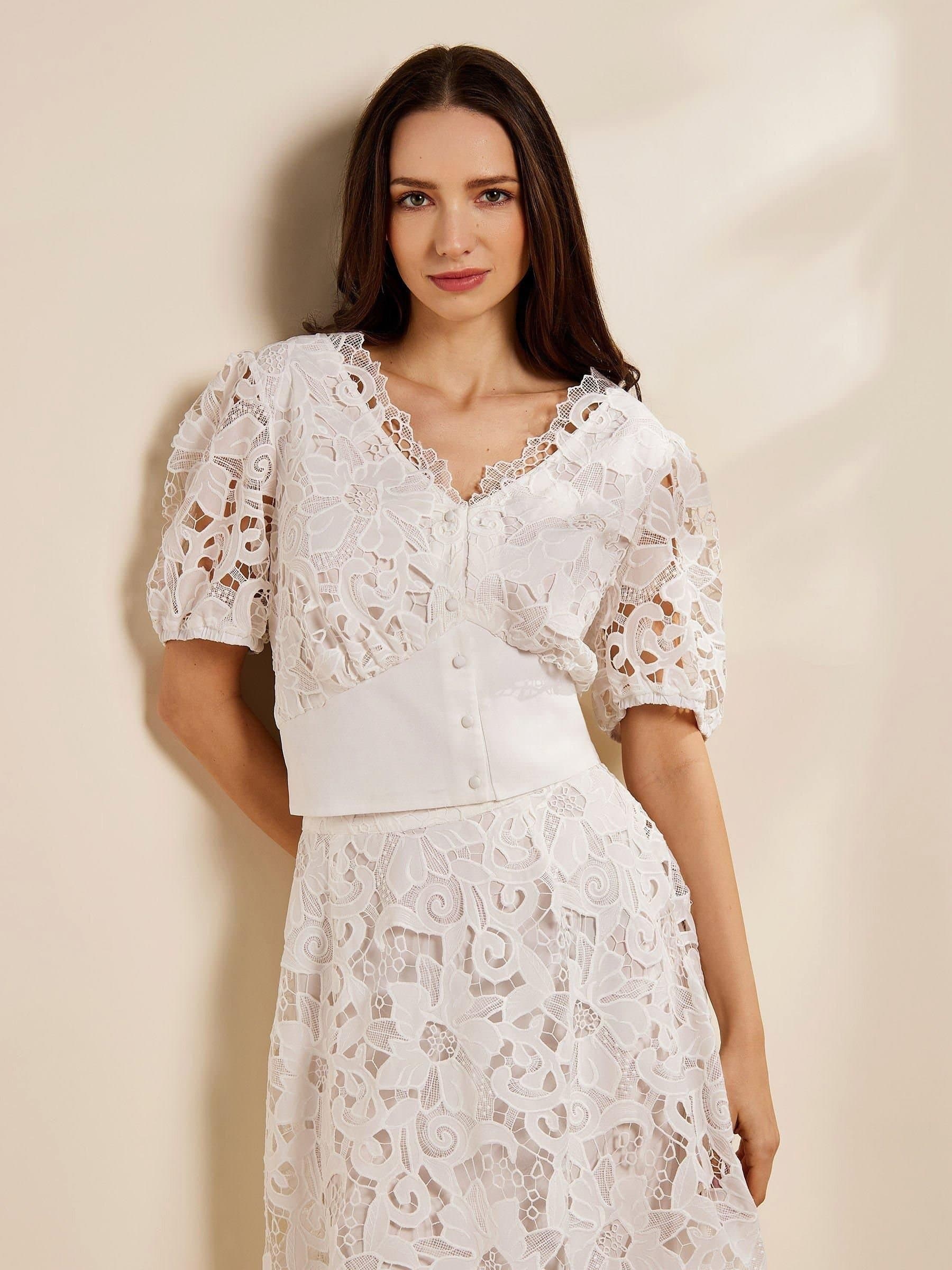 GWD by GEORGE W. DAVIES GWD by GEORGE W. DAVIES White Lace Top