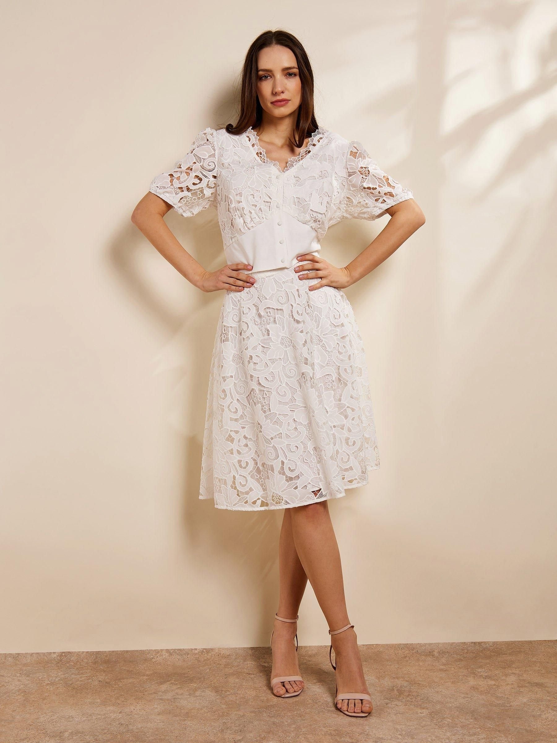 GWD by GEORGE W. DAVIES GWD by GEORGE W. DAVIES Women's GWD Paola White Lace Top - 4