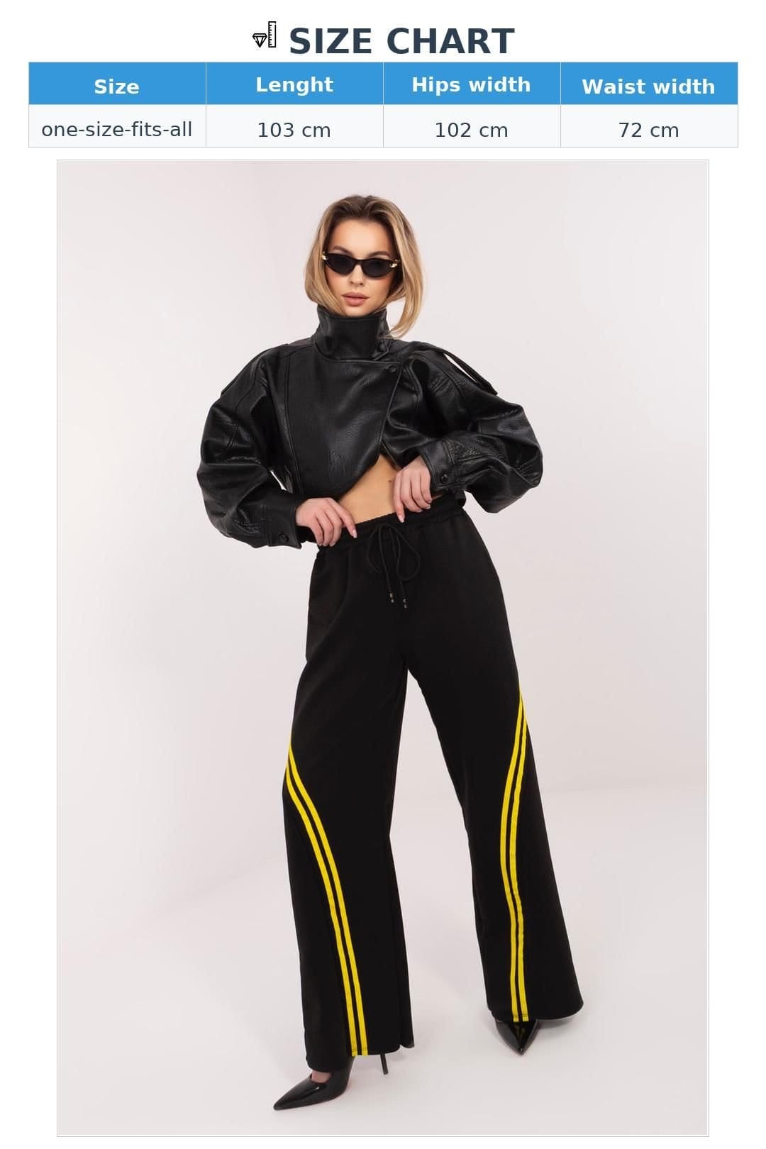 Love Lace Love Lace Women's Paris Track Stripe Sweatpants High Waist in Black - 4