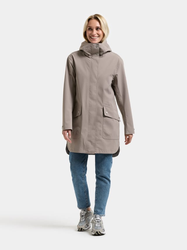 Didriksons Didriksons Women's Gwen Parka in Taupe - 2