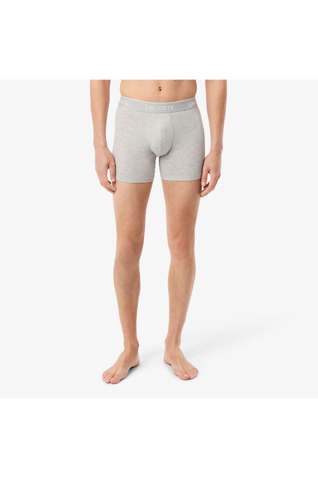 Lacoste Lacoste Men's 3 Pack Boxer Briefs DTM Black/Grey/White - 3