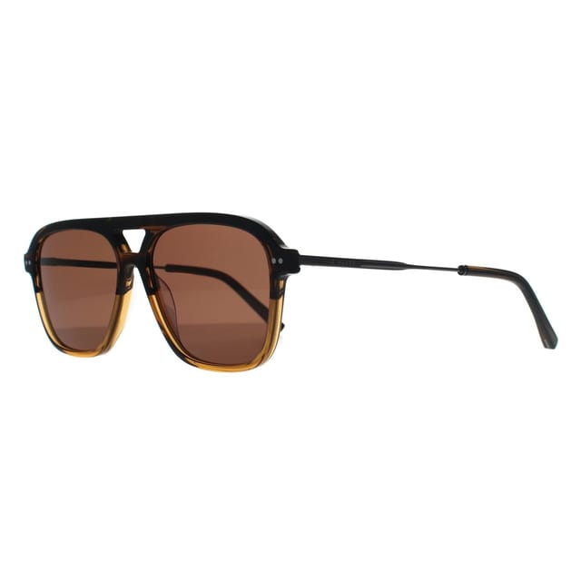 Ted Baker Ted Baker Men's Aviator Brown Horn Gradient Brown TB8259 - 2