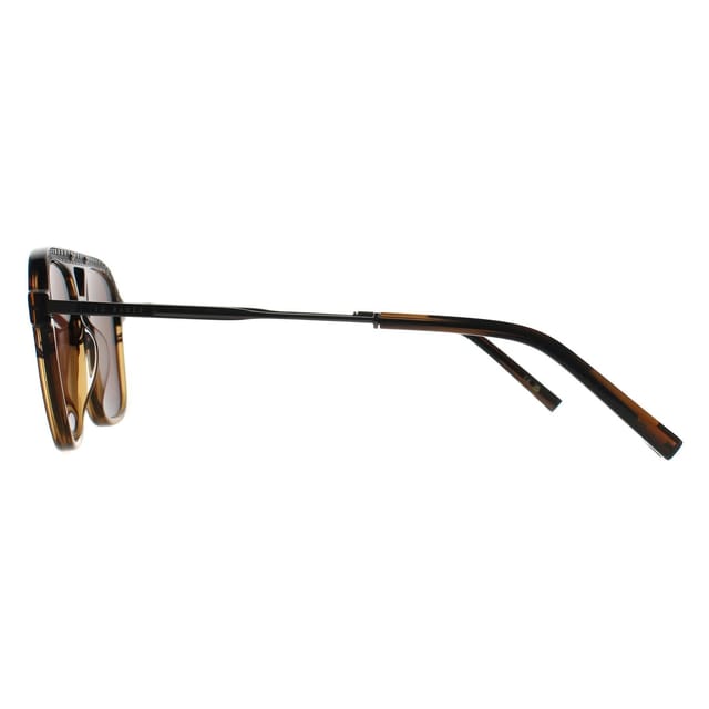 Ted Baker Ted Baker Men's Aviator Brown Horn Gradient Brown TB8259 - 3