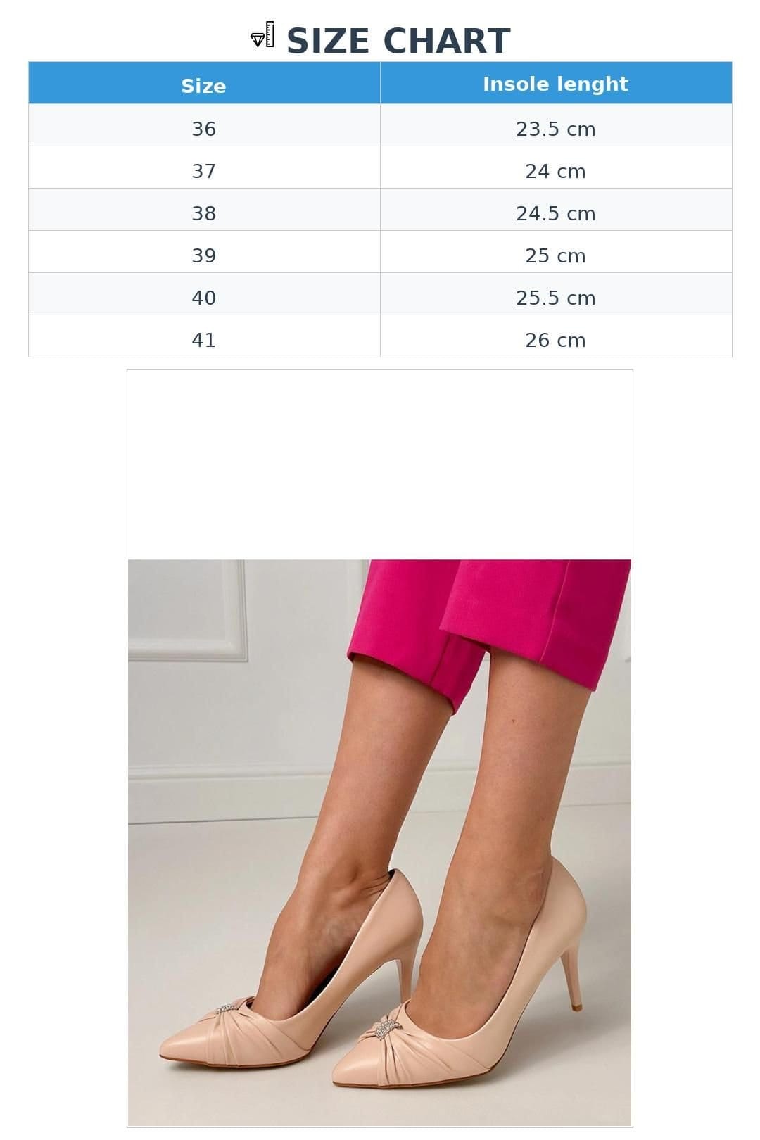 Love Lace Love Lace Women's Sleek Pointed Toe High Heel Pumps with Cubic Zirconia Slip On in Beige - 4