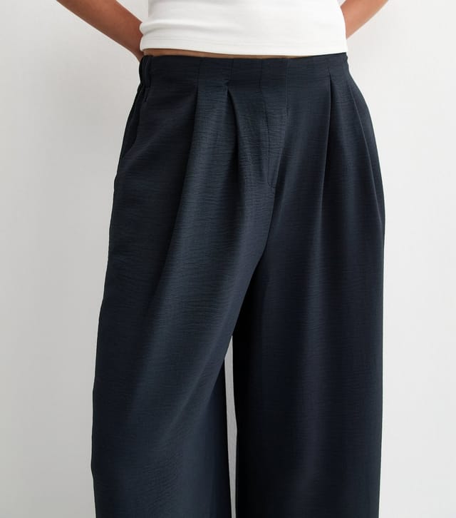 New Look Women's Navy Tailored Wide Leg Trousers New Look - 3