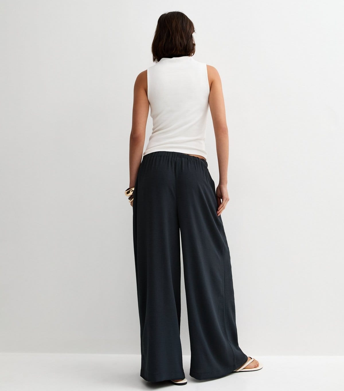 New Look Women's Navy Tailored Wide Leg Trousers New Look - 4