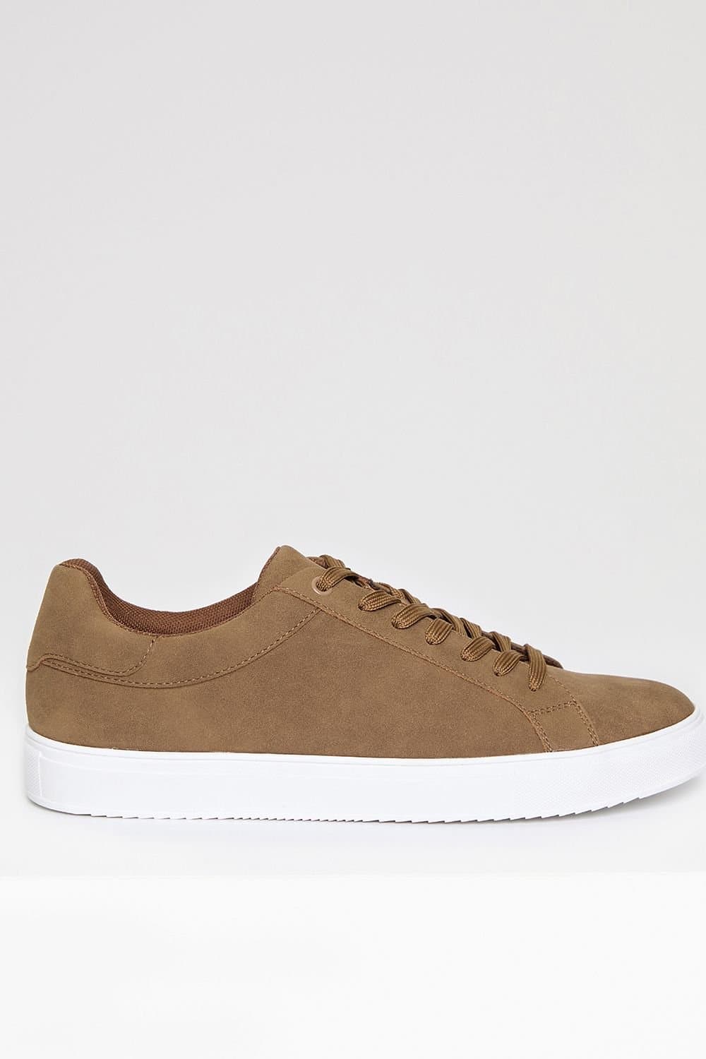Threadbare Threadbare Men's Faux Suede Court Trainers in Tan