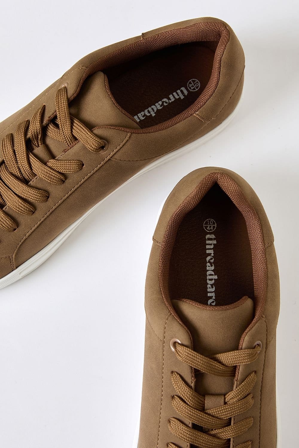 Threadbare Threadbare Men's Faux Suede Court Trainers in Tan - 4