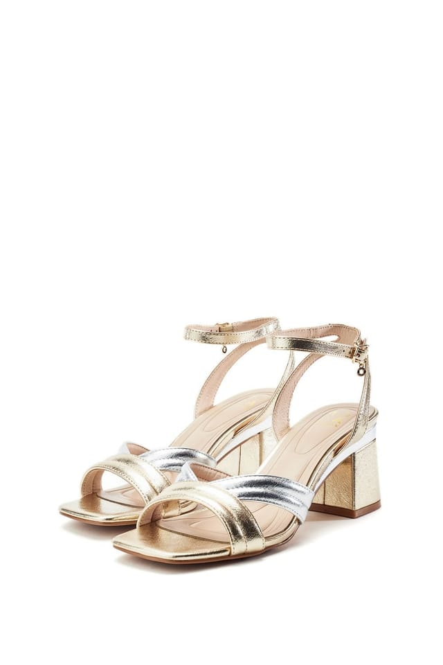 Moda In Pelle Moda In Pelle Women's 'Madelia' Porvair Heeled Sandals in Gold - 2