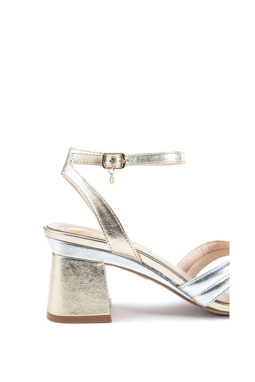 Moda In Pelle Moda In Pelle Women's 'Madelia' Porvair Heeled Sandals in Gold - 4