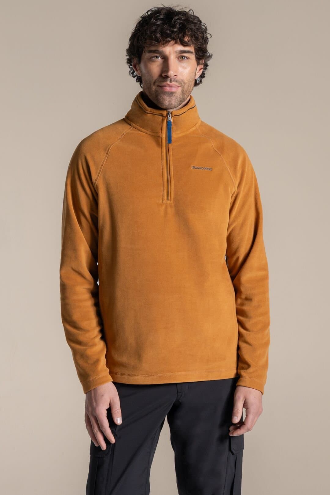 Craghoppers Craghoppers Men's National Trust Corey II Half Zip Fleece in Burnt Orange