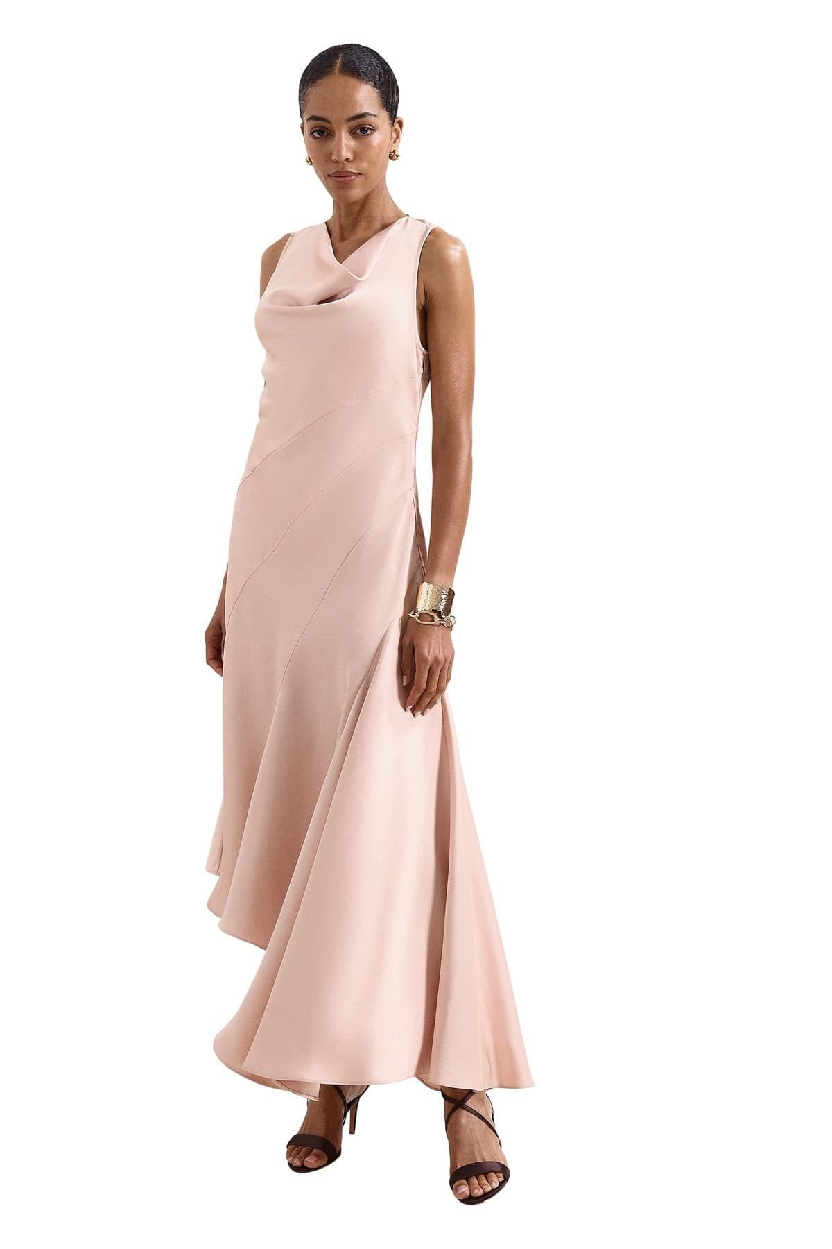 Phase Eight Phase Eight Women's Thyra Satin Dress in Dusty Pink