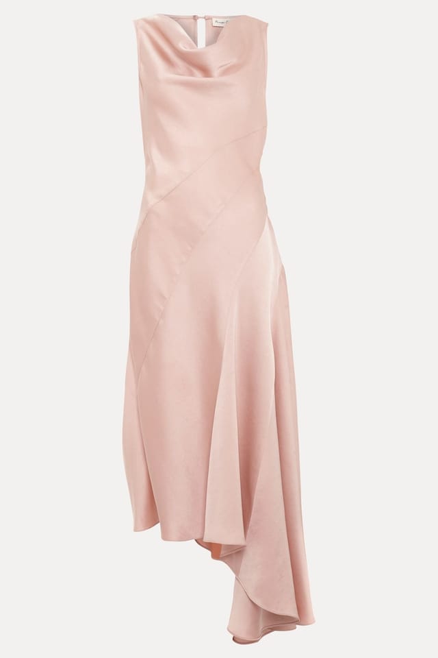 Phase Eight Phase Eight Women's Thyra Satin Dress in Dusty Pink - 2