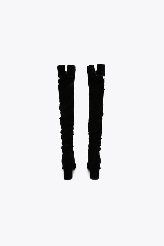 Carvela Carvela Women's 'Jackpot Slouch Otk' Suede Boots in Black - 3
