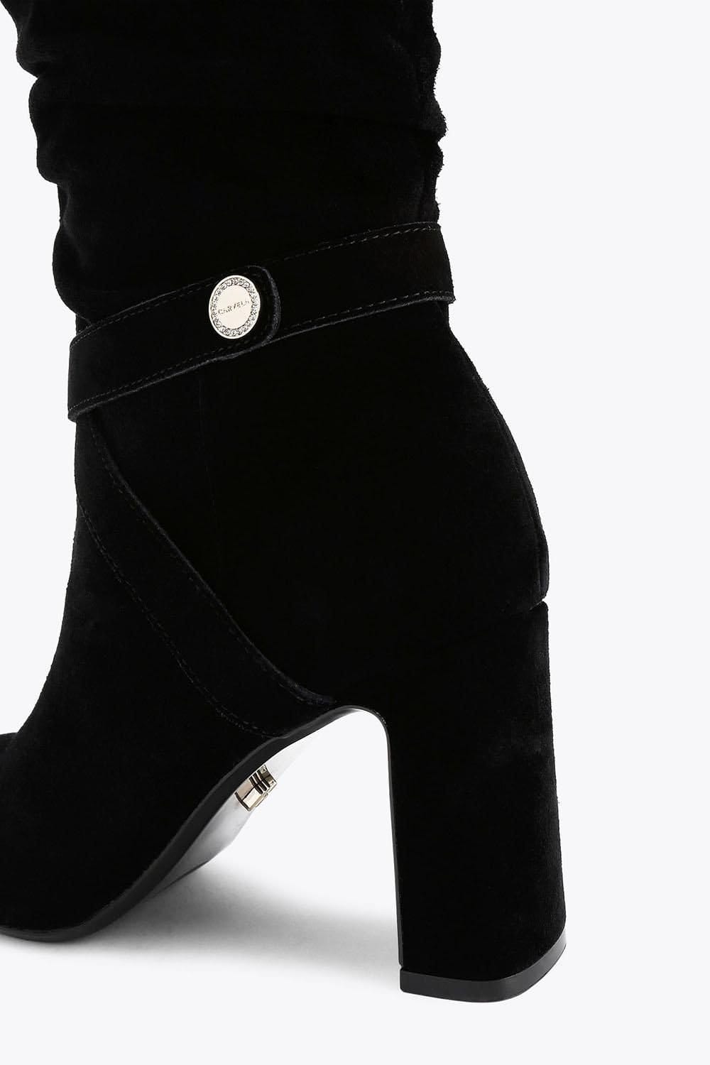 Carvela Carvela Women's 'Jackpot Slouch Otk' Suede Boots in Black - 4