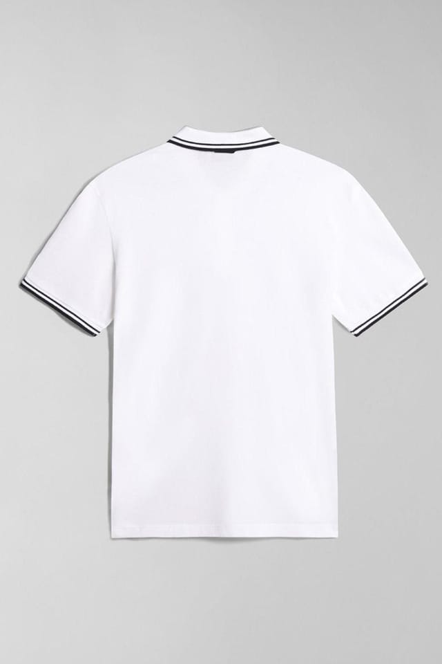 Napapijri Napapijri Men's E-macas Short Sleeve Polo Shirt Bright White - 3