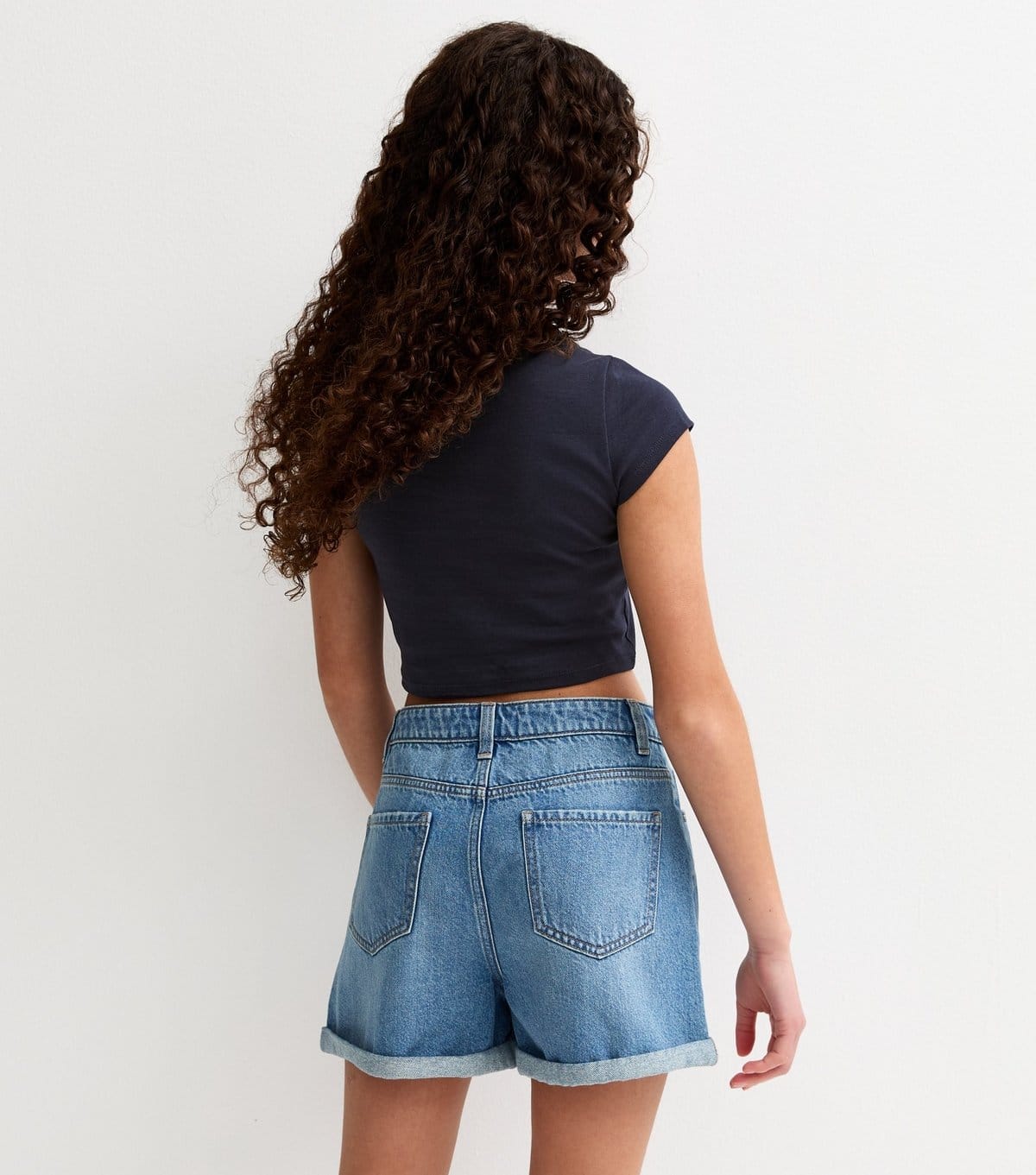 New Look Girls' Navy American Flag Crop Top New Look - 4