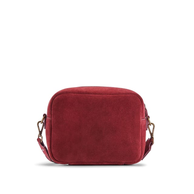Clarks Clarks Women's Kierra Strap Maroon Suede Cross Body Bag in Red - 2