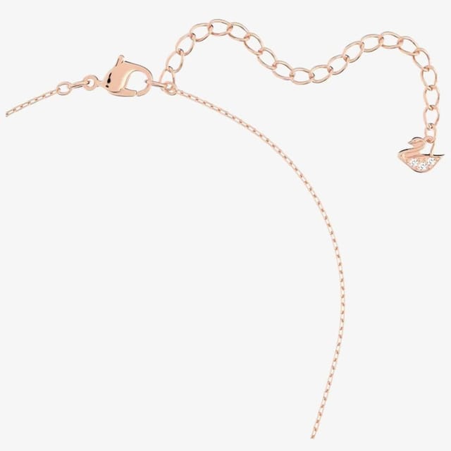 Swarovski Swarovski Women's Infinity Heart Two Colour White Crystal Necklace 5518865 in Gold - 3