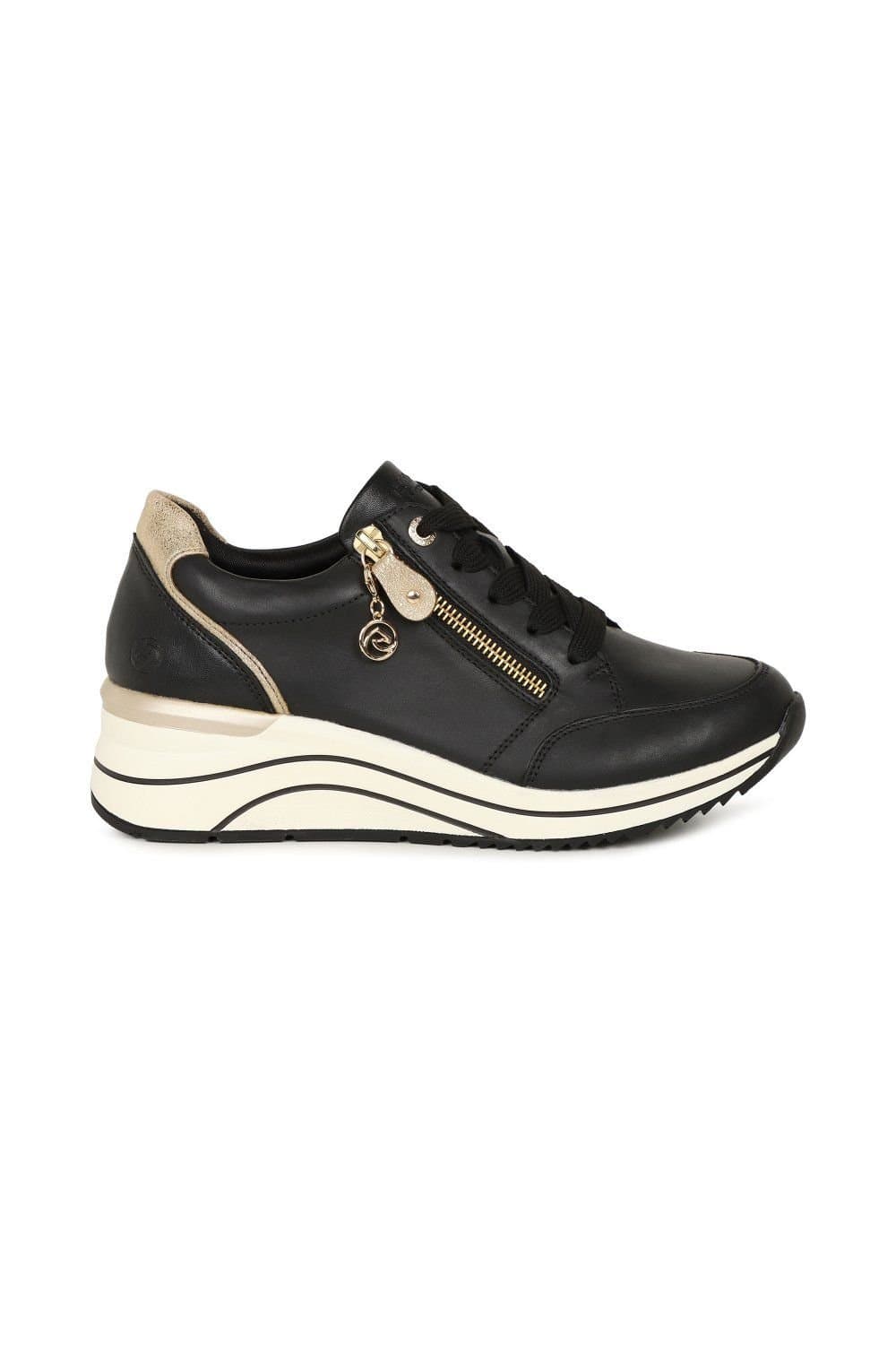 Remonte Remonte Women's 'Arran' Wedge Trainers in Black