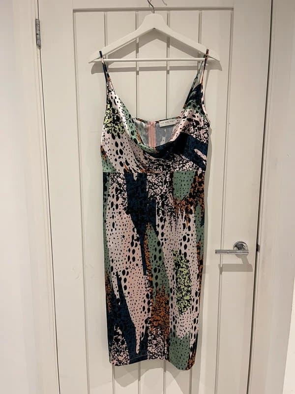 Never Fully Dressed Never Fully Dressed Satin Midi Dress